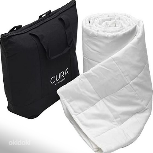Cura Pearl classic 9кг, Утяжелённое одеяло белое - НОВОЕ - 1