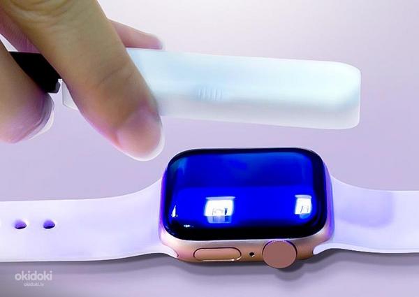 Защитные стекла для Apple Watch с UV клеем (фото #1)