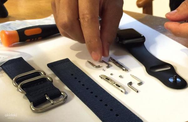 Apple Watch metāla un ādas aproces adapteri (foto #2)