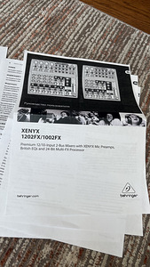 Behringer Xenyx 1202FX mikseripult, 2 mikrofoni + kaablid (4 foto / 4)