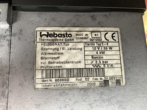 Webasto ThermoTop 4,5Kw Bensiin 12v (7 foto / 10)