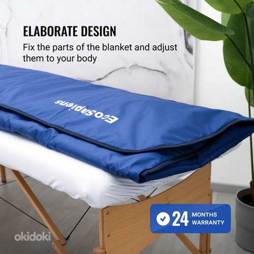 Одеяло с подогревом Двузонное термоодеяло для обертывания, т (фото #2)