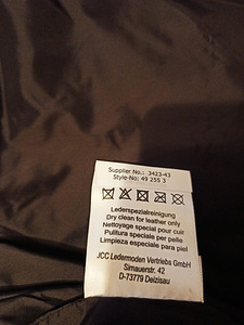 Uus nahktagi JCCollection suurus 48, 52, 54 (8 foto / 9)