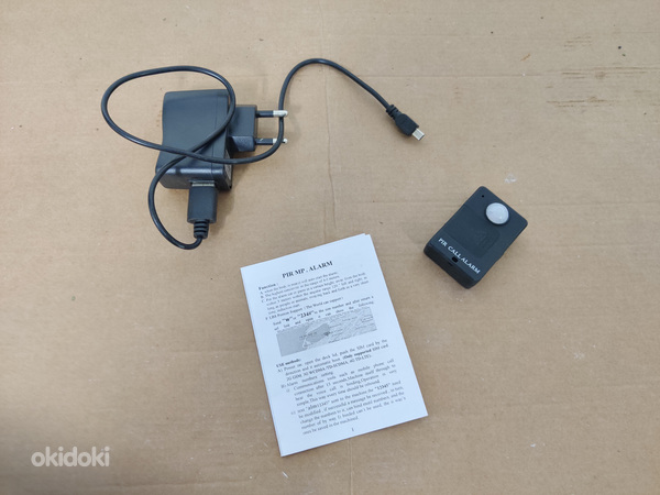 Mini GSM alarm PIR liikumisanduriga akuga + vooluadapter (фото #1)
