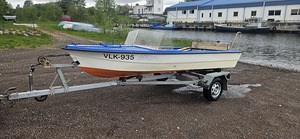 Mootorpaat marino mustan + haagis + mootor evinrude 20hp (1 foto / 7)