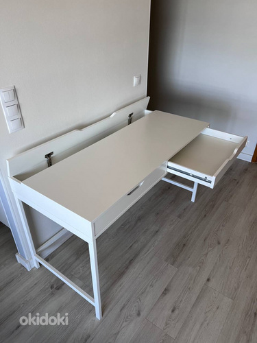 IKEA письменный стол ALEX, 132x58 см, белый. 804.834.38 (фото #7)