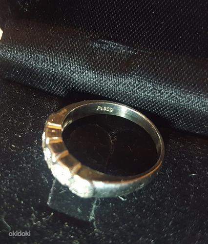 Платиновое кольцо с 5 бриллиантами (фото #4)