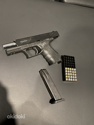 Шумовой пистолет, реплика glock 17, пугач (фото #2)