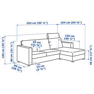 IKEA VIMLE nahast 3-kohaline diivan (2 foto / 9)