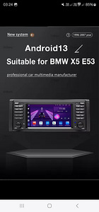 Uus Android 13 8-128 GB for BMW X5 E53 (1 foto / 5)
