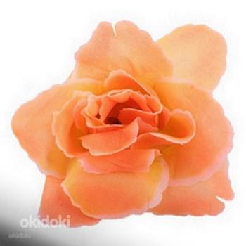 Üksik kunstlill erk oranž roos (foto #1)