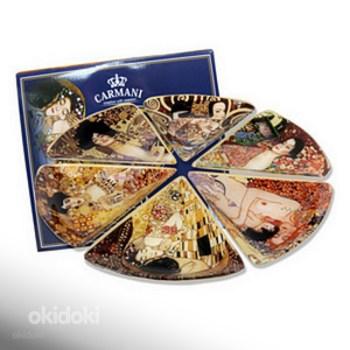 Набор из 6-ти блюд с репродукциями Г. Климта (фото #1)