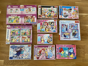 10 puzzlet Disney Princess, Frozen Elsa Anna Minnie (2 foto / 10)