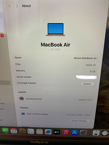 Apple MacBook 13” M1 (2020) Аккумулятор 99% (4 фото из 7)