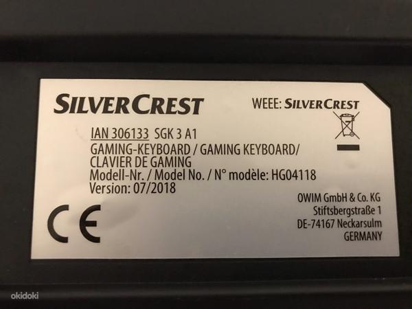 Gaming keyboard SilverCrest, klaviatuur (foto #4)