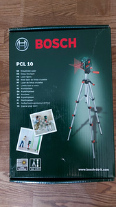 Laserniveliir. Ristjoonlaser Bosch PCL 10, jalgadel (1 foto / 5)