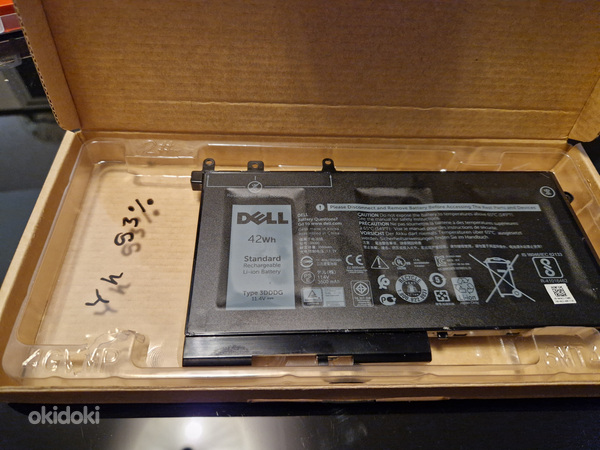 93% Батарея Dell Latitude 3DDDG, время автономной работы ~4 ч. (фото #3)