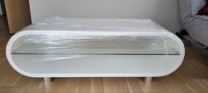 Telerialus valge/TV-alus 95×40×27 (2 foto / 3)