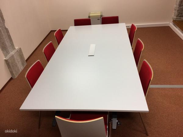 Комплект мебели в комнату совещаний: стол, комод, стулья (фото #2)