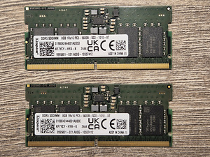 Mälu RAM Kingston 16GB (2x8 kit) DDR5 5600 MHz SODIMM (1 foto / 3)