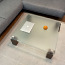 Дизайнерский диванный итальянский столик 90х90х26 см (фото #2)