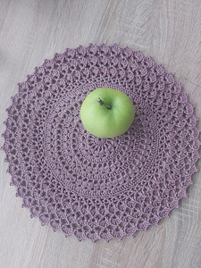 Heegeldatud Linik ümbes 35 cm, 100% puuvill. (2 foto / 3)