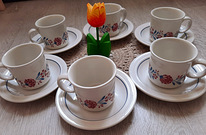 COLOROLL KILNCRAFT ENGLAND teacup,tea saucer