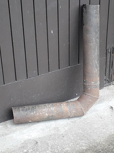 Sauna ahju toru D 110 mm , 630/480 mm , metall 4 mm (2 foto / 2)