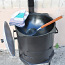 Печь с трубой+казан(8L)+шумовка 40 см+половник 40см+сковорда (фото #5)