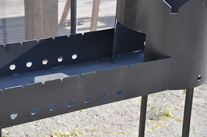 Grill pliidiga pada jaoks 12L d370mm, 90X32x12cm (6 foto / 6)