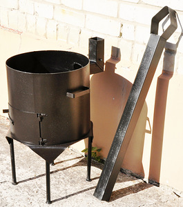 Pliit (3mm) toruga + kazan 12L + vahukulb 46cm + kulp 46cm (4 foto / 8)