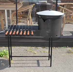 Komplekt - grillahi d460 mm + kaanega pada 22L + varras (9 foto / 10)