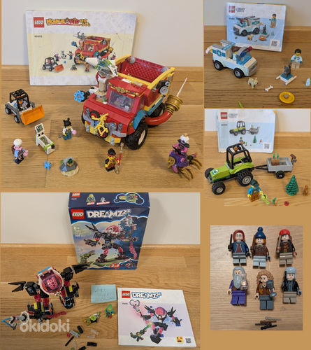 Lego komplektid + Harry Potteri minifiguurid