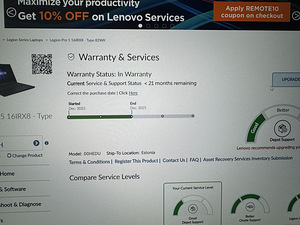 Lenovo Legion 2K, 240HZ,i9-13900HX,RTX4070 ,16GB DDR5,1TBSSD (3 foto / 3)