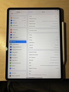 Kasutatud iPad Pro 12.9", 3.gen, 256GB WiFi + 4G + pencil (2 foto / 5)
