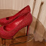 Väga kaunid ja elegantsed erepunased kingad kividega, 37 (foto #1)