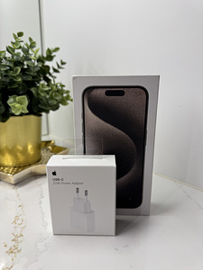 Uus! iPhone 15 Pro 256GB + Adapter, Garantii 10.2026 (1 foto / 3)