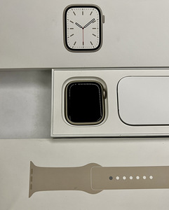 Apple Watch Series 7 Cellular 45mm Starlight Aluminium Case (6 foto / 7)
