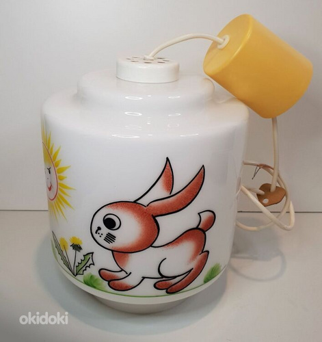 Klaasist Vintage Nõukogude Lastetoa laelamp, 1960-80ndad