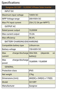Sungrow SG10RT - 10KW (10,000W) 3-Phase Solar Inverter (2 foto / 2)