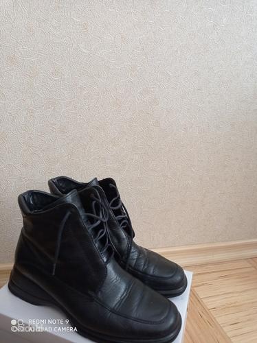 Женские кожаные ботинки р 38,5 (фото #6)
