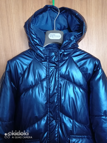 Зимняя удлиненная куртка на девочку подростка р 158 Длинна (фото #3)