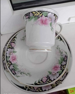 5 komplekti (magustoidutaldrik + 200 ml kruus ja alustass) (3 foto / 6)