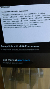 GoPro relva- ja ridvakinnitus (1 foto / 3)