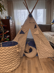 Laste telk, tipi, laste siseruumide telk, vigvam (1 foto / 3)