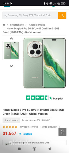 Honor Magic 6 Pro Dualsim 512GB 12GB RAM BVL-N49