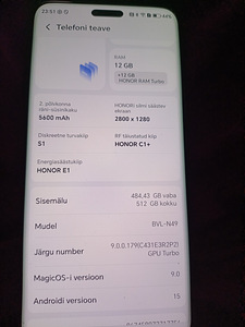 Honor Magic 6 Pro Dualsim 512GB 12GB RAM BVL-N49 (2 foto / 5)