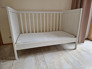 IKEA Детская кроватка Sundvik, 60x120 см, белый