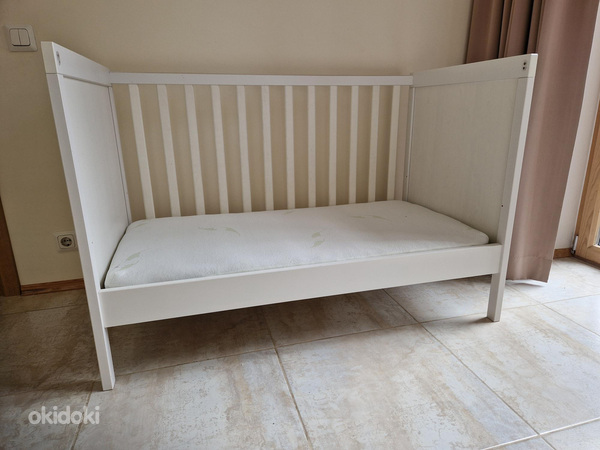 IKEA Детская кроватка Sundvik, 60x120 см, белый (фото #1)