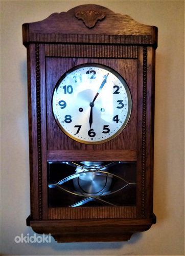 Старинные настенные часы Gustav Becker. (фото #1)